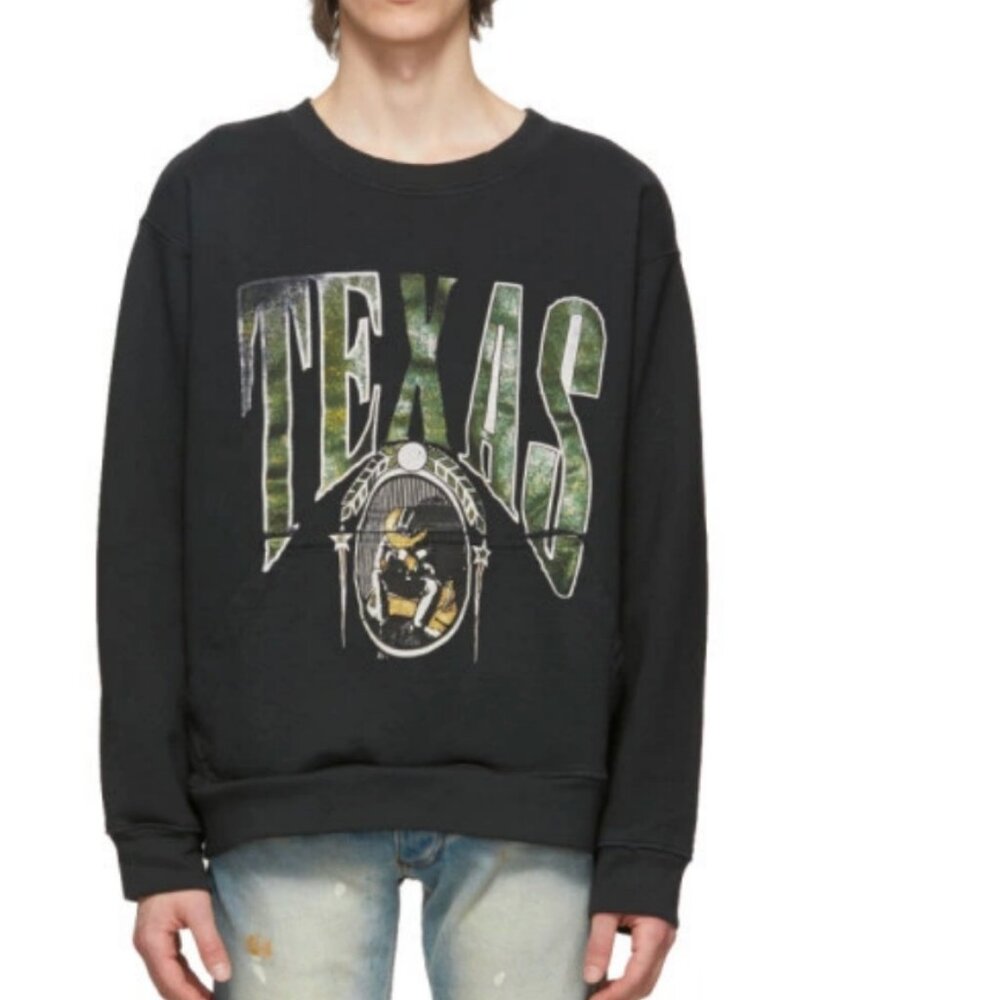 Rhude Black Texas Sweatshirt